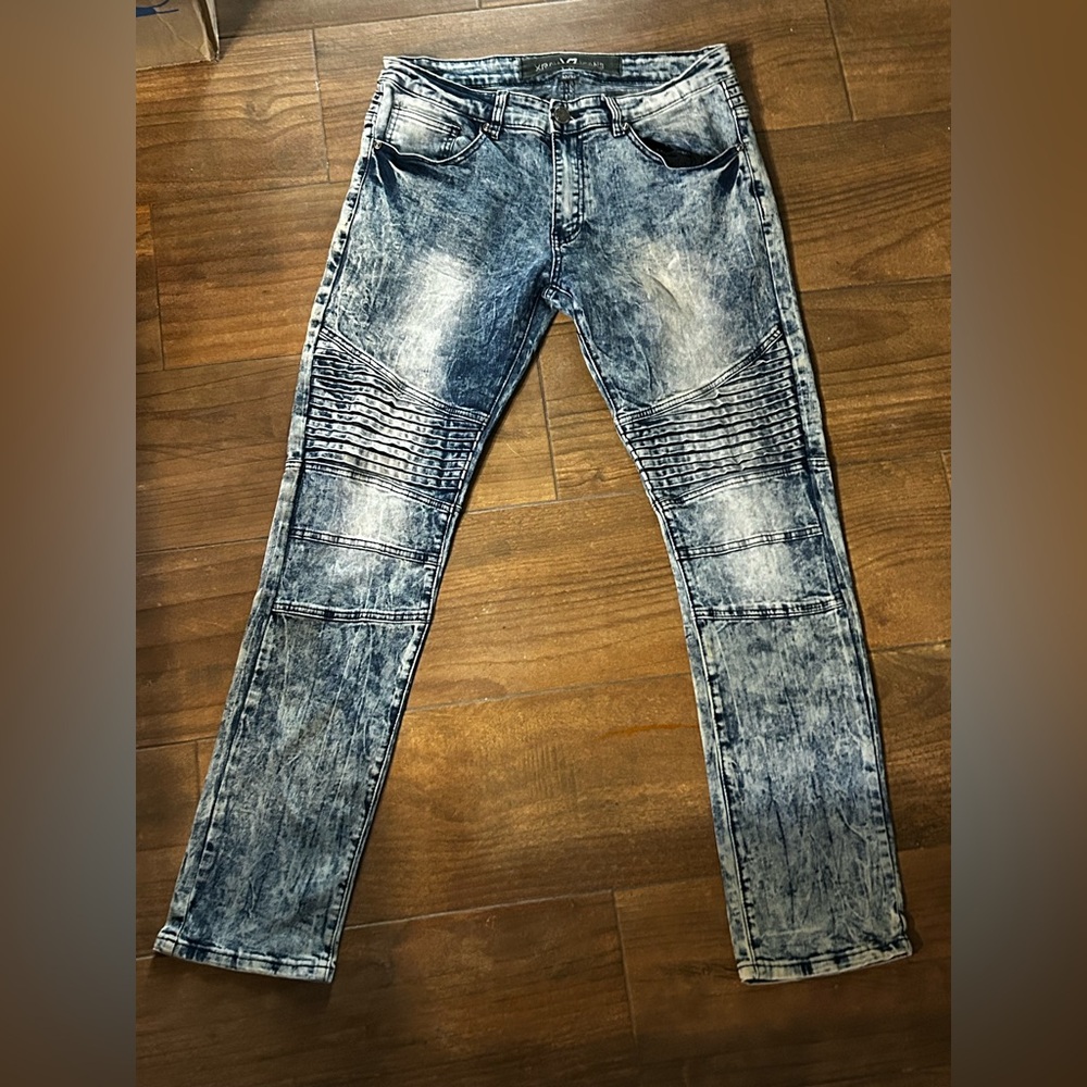 Men's Xray Acid Wash Skinny Jeans